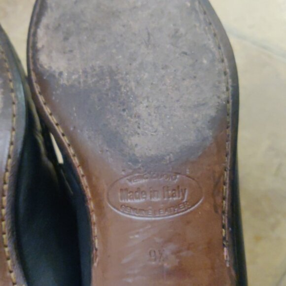 Mercanti Fiorentini 9.5 black horsebit loafers blake stitch mocassin made italy main image 2